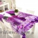 Poliéster personalizado 3D mantel púrpura flores violeta patrón a prueba de polvo espesar comedor decoración del partido textil para el hogar ali-99136964